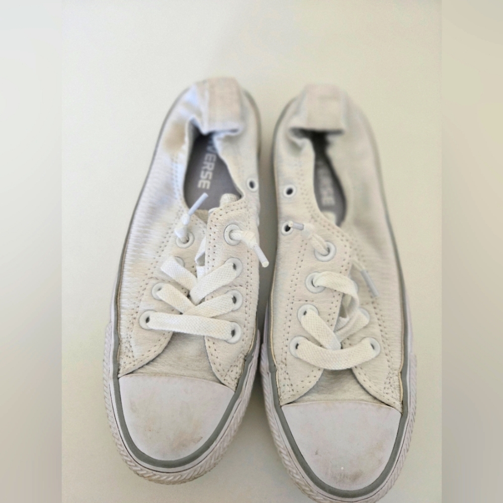 Converse White Canvas Sneakers